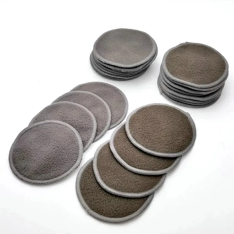 12PC Reusable Cotton Pads Makeup Remover Pads Washable Round Bamboo Make Up Pads Cloth Nursing Pads Skin Care Tool Skin Cleaning