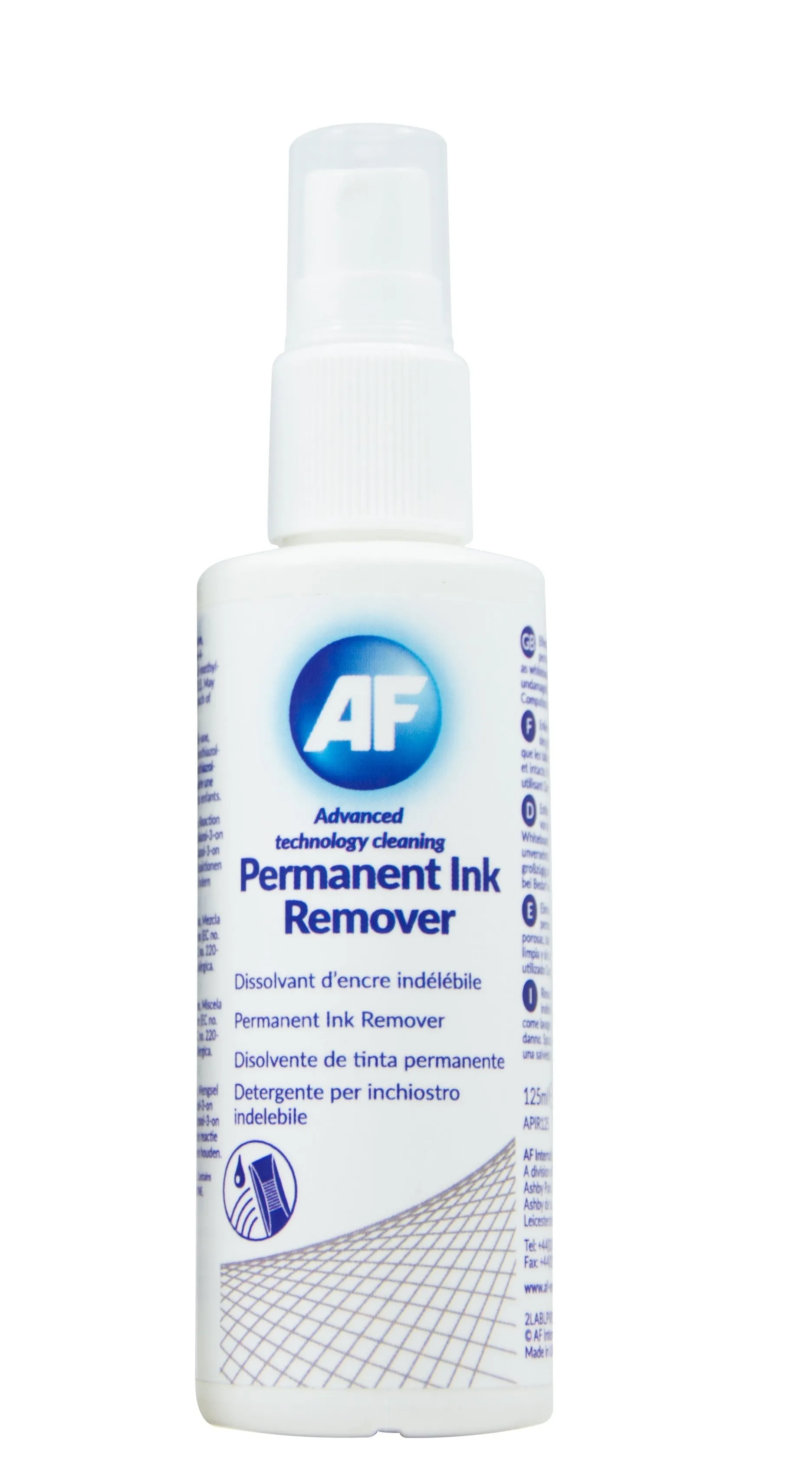 AF Permanent Ink Remover 125ml Pump Spray