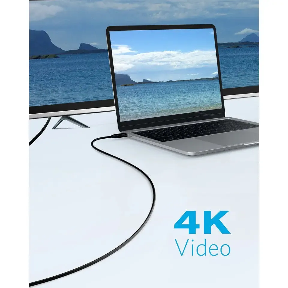 Anker USB C to HDMI 1.8m / 6ft Cable 4K 60Hz Video, Simple and Convenient Adapter Cable