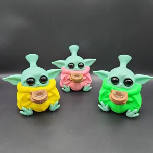 Baby Green Monster Silicone Bubblers