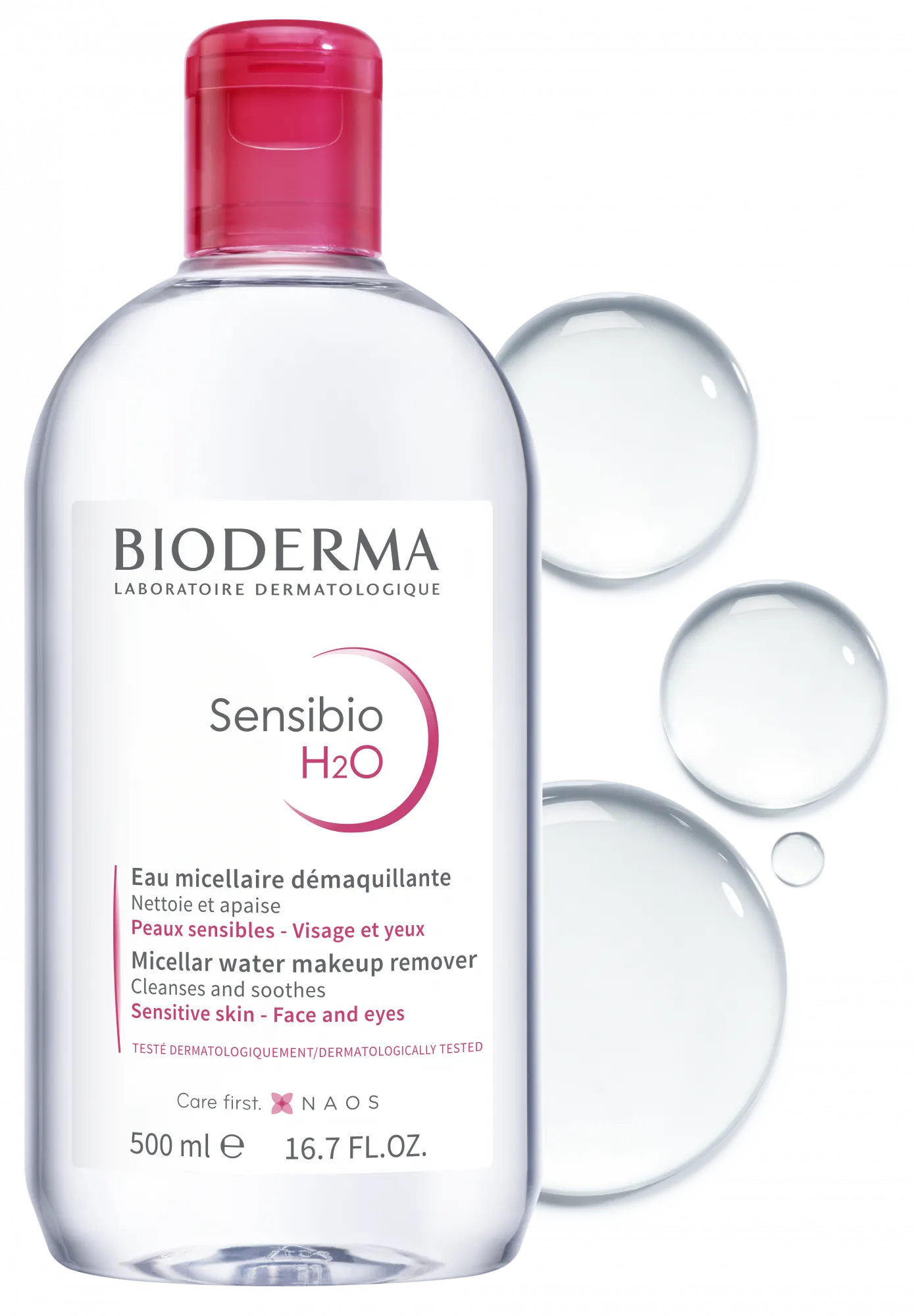 Bioderma Sensibio H2O | Micellar Cleansing Water & Makeup Remover for Sensitive Skin