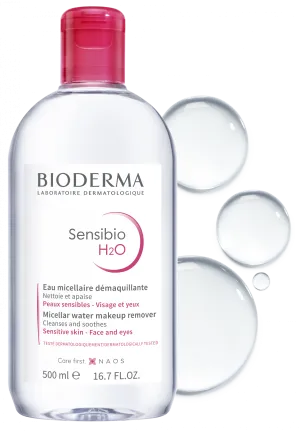 Bioderma Sensibio H2O | Micellar Cleansing Water & Makeup Remover for Sensitive Skin