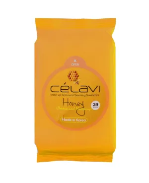 Celavi Make-Up Remover Cleansing Towelettes-Honey