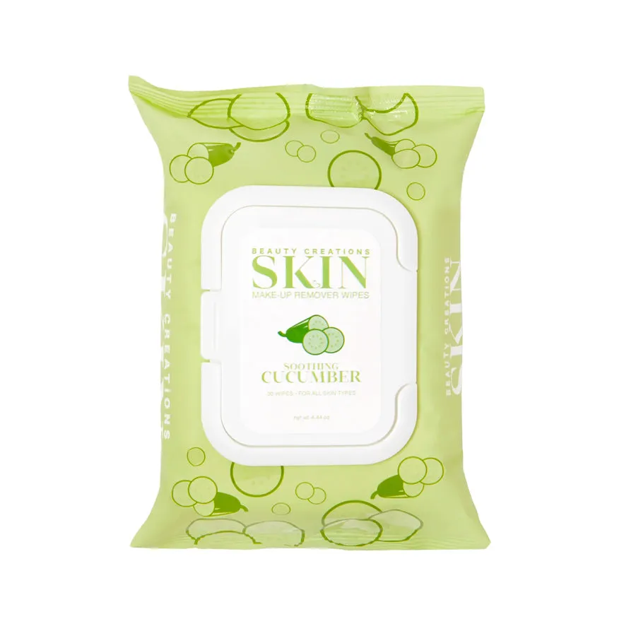 CUCUMBER SOOTHING MAKEUP REMOVER WIPES (6 units)