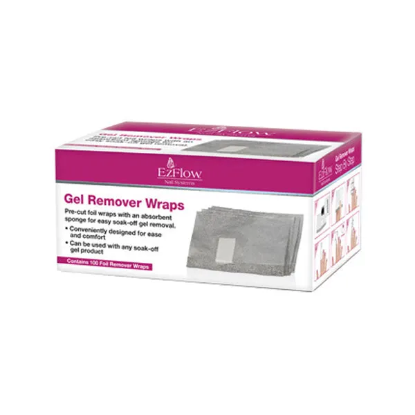 Ez Flow - Gel Remover Wraps - 100ct