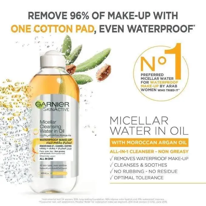 Garnier Skinactive Micellar Cleansing Water with Oil 400ml