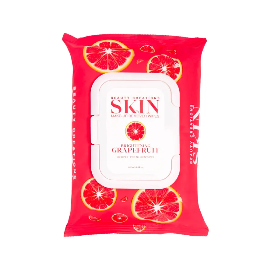 GRAPEFRUIT BRIGHTENING MAKEUP REMOVER WIPES (6 units)