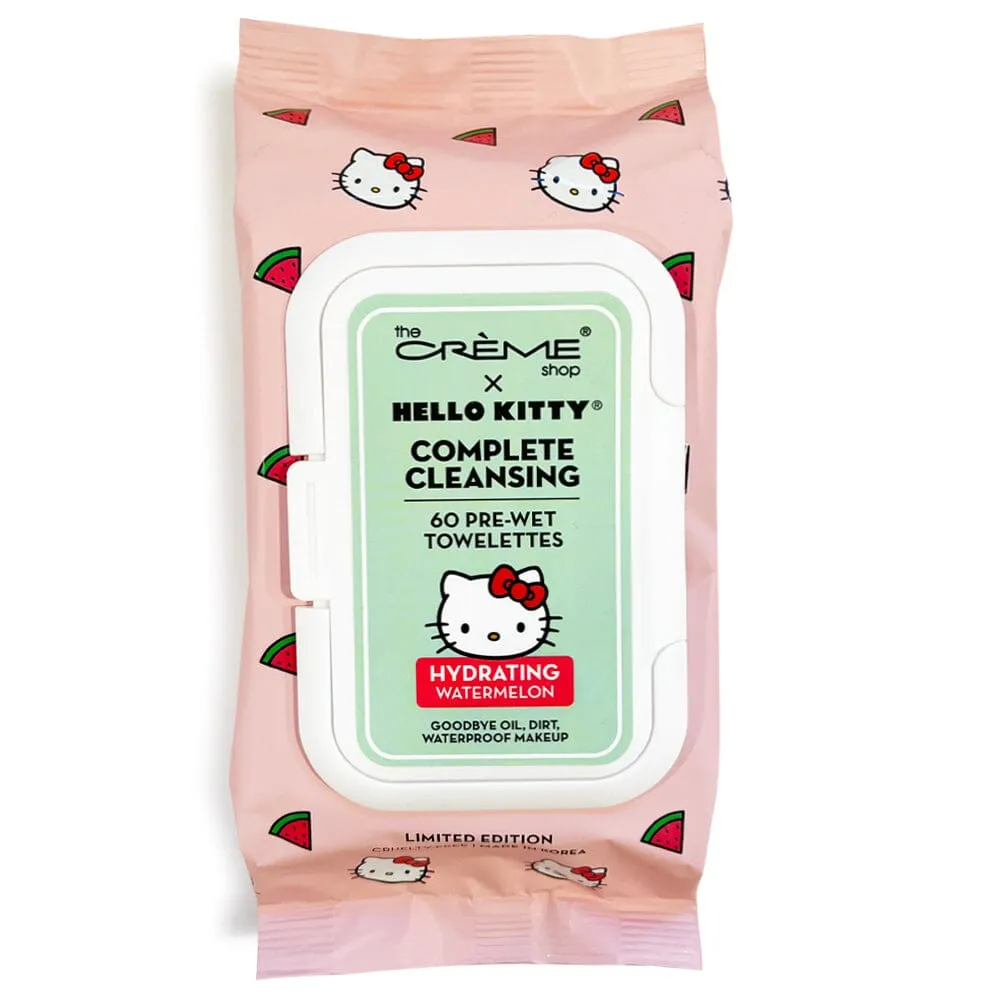 Hello Kitty 3-IN-1 Complete Cleansing Essence-Rich Towelettes - Hydrating Watermelon (2 units)