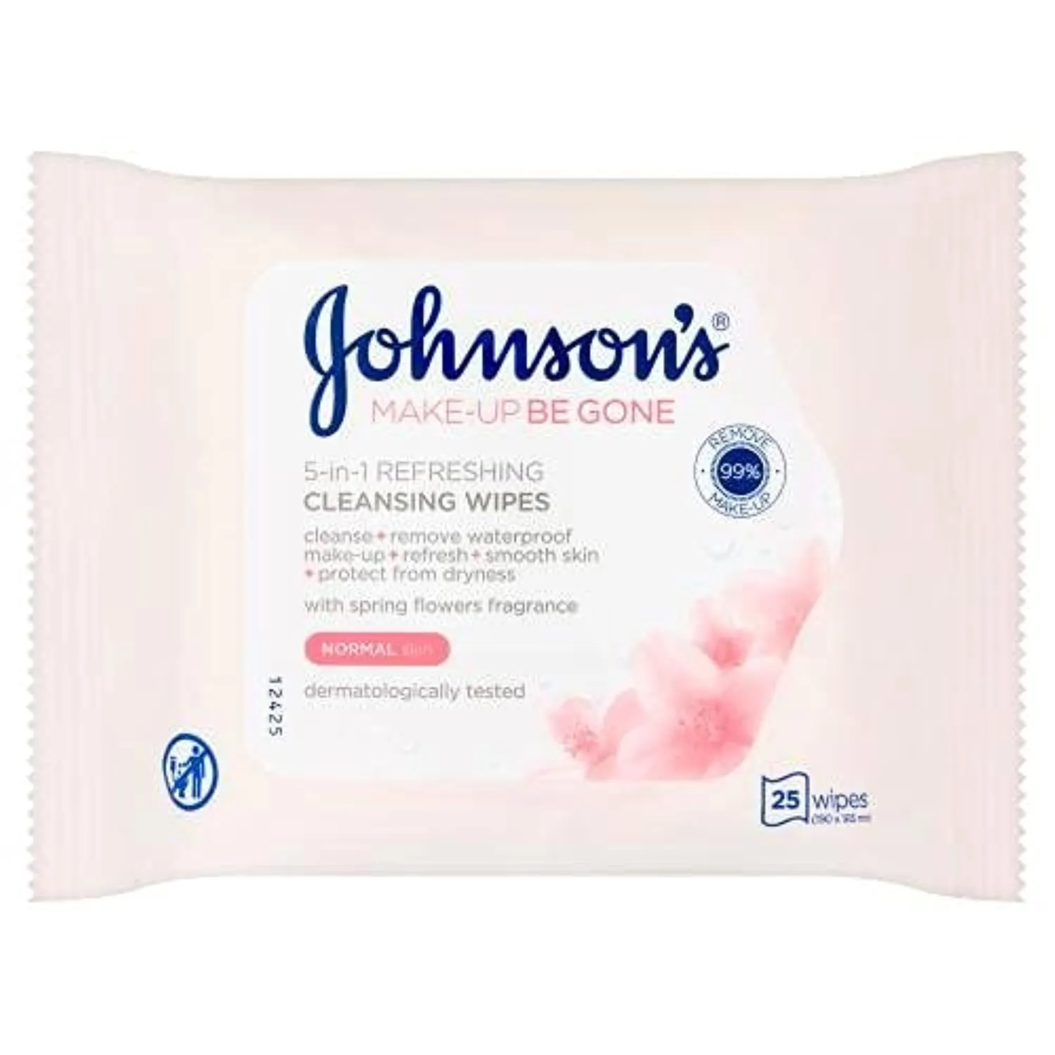 Johnson And Johnson Normal Skin Facial Wipes 25 PC