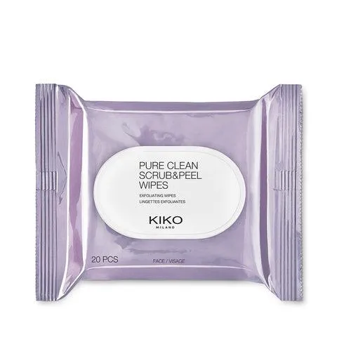 kiko Pure Clean Scrub & Peel wipes 20 PCS