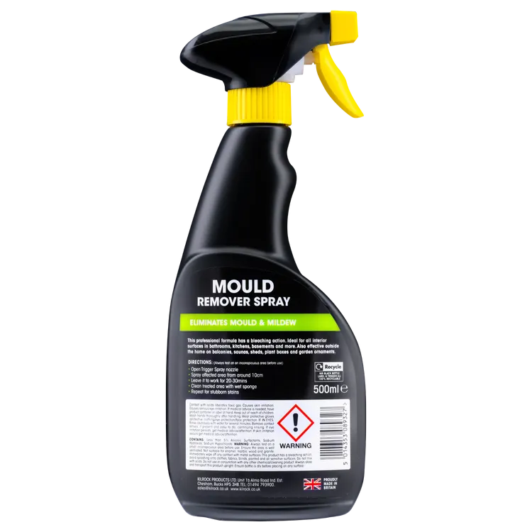 Kilrock Mould & Mildew Remover Spray | Perfect for Mold, Mildew on Walls, or Fungi in Damp Corners | Removes Fungi, Mould, Spores on Tiles, Floor, Wall Pk1