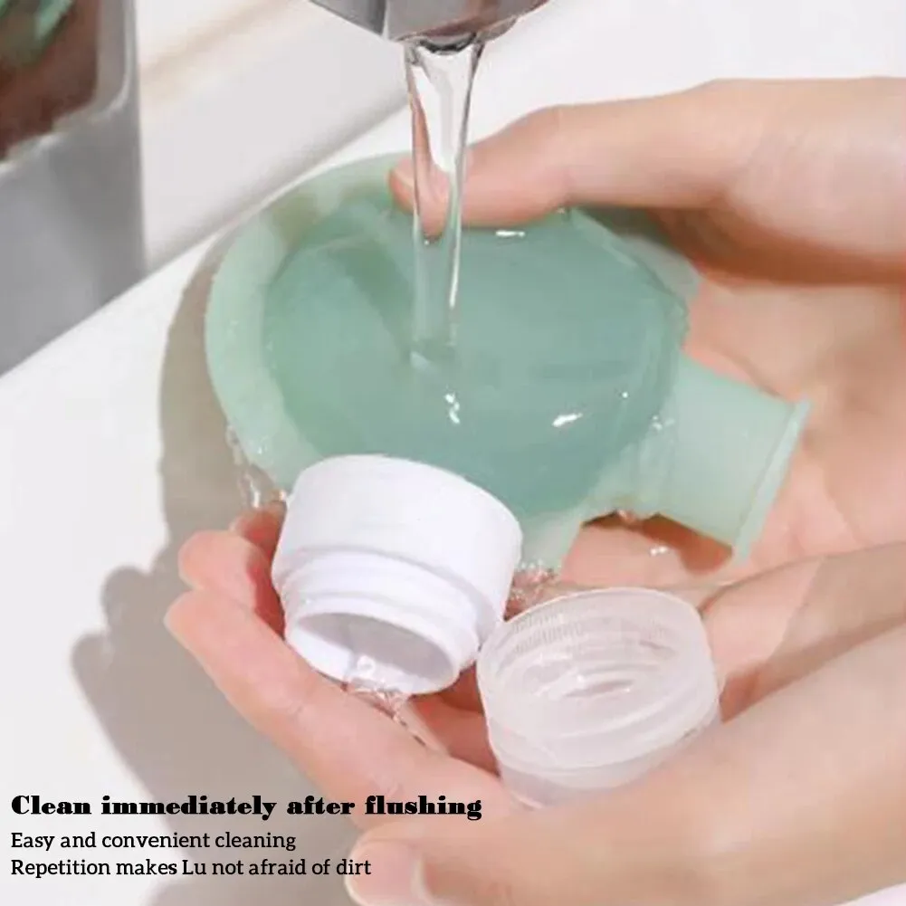 Leakproof Silicone Squeeze Bottle Travel Liquid Dispenser