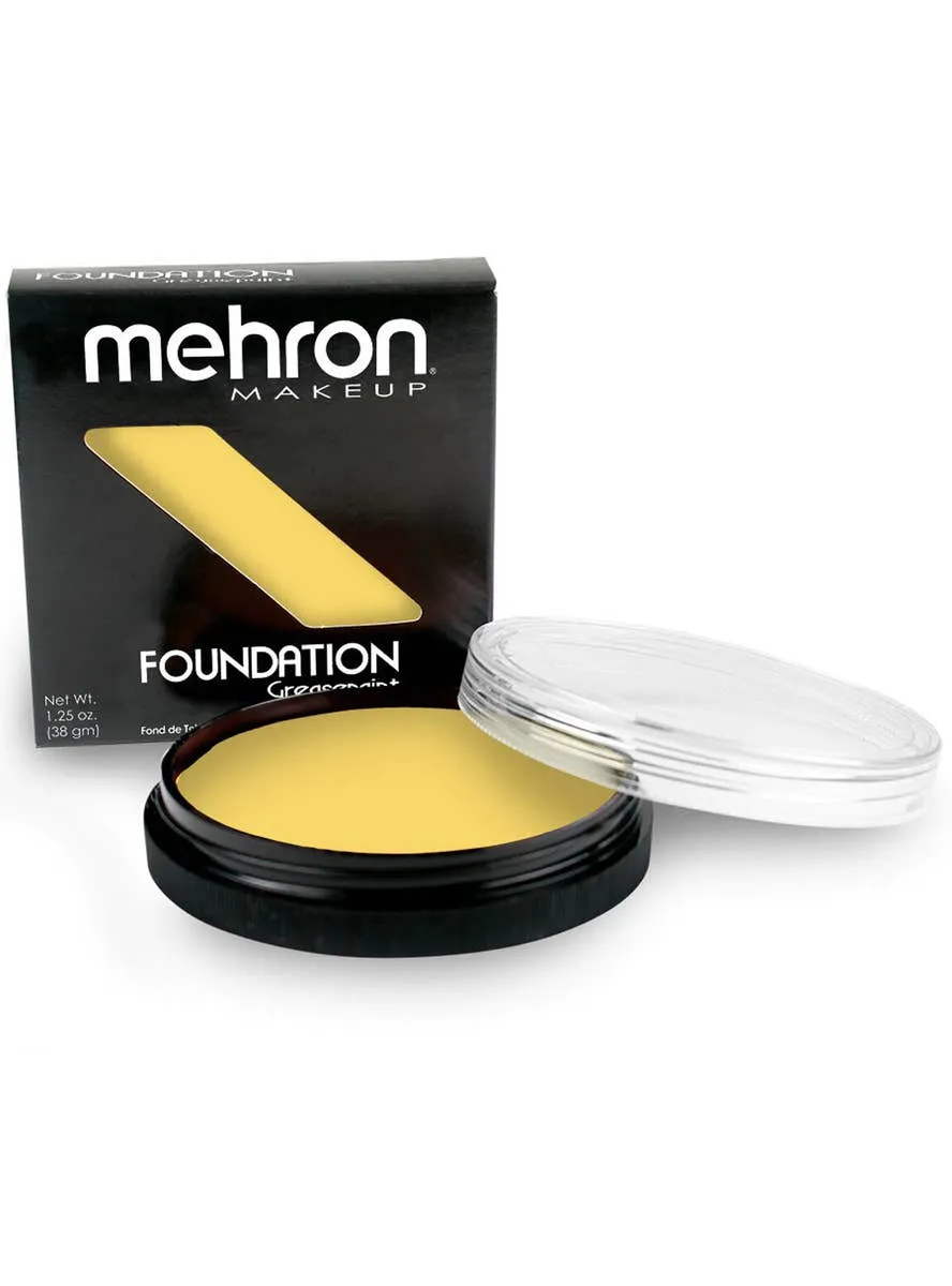 Mehron Yellow Greasepaint Foundation Makeup