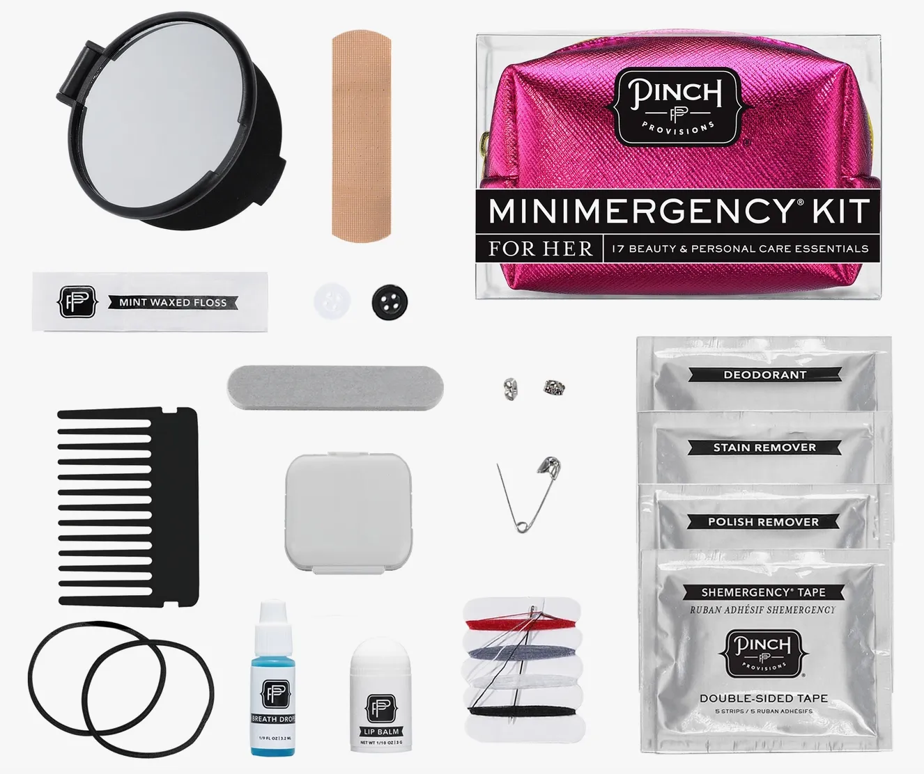 Mini Emergency Kit | Metallic Pink