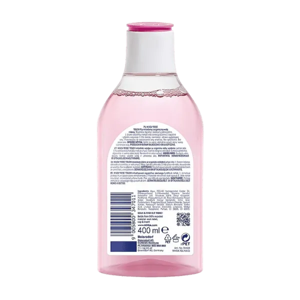 Nivea Micellar Water Makeup Remover Rose Touch 400ml