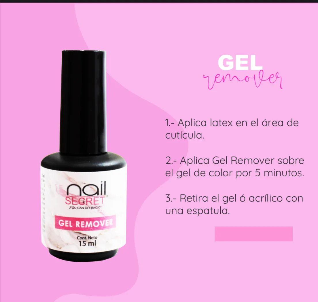 Removedor de gel o acrílico