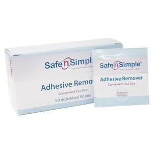 Safe N Simple Adhesive Remover Wipe