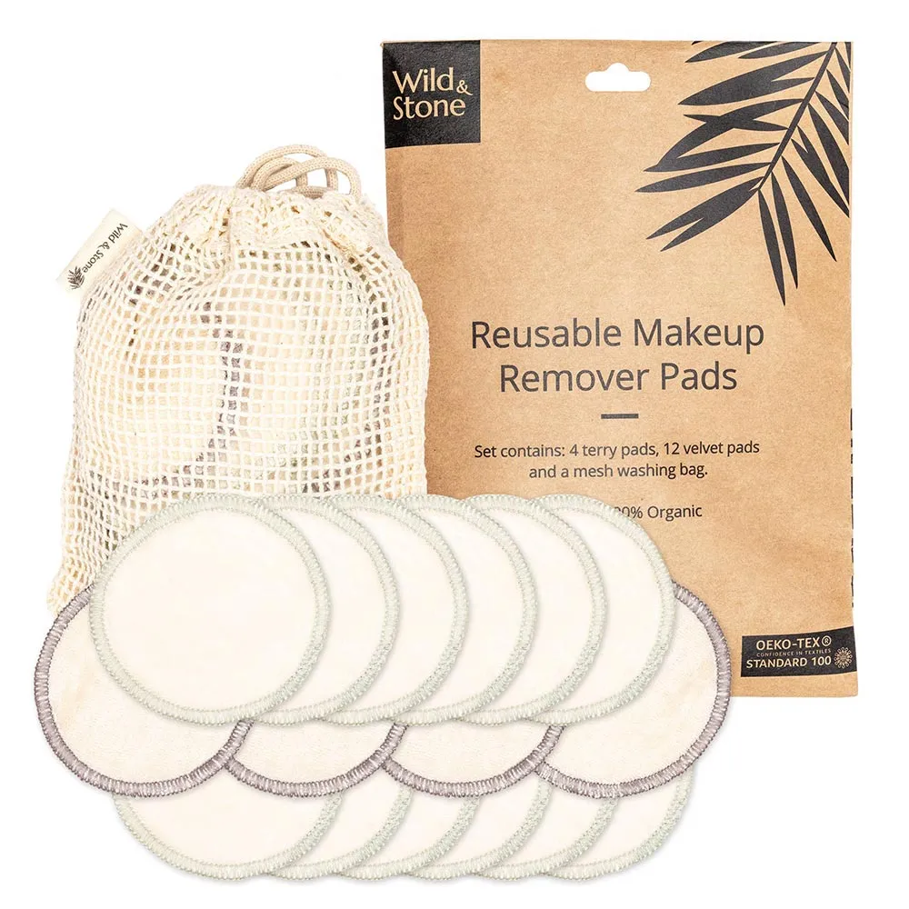 Wild & Stone Reusable Make-up Remover Pads - 16 Pack